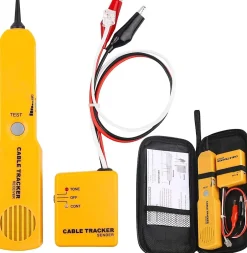 Testeur de circuit. traceur de fils cable reseau RJ-11 generateur tonalite L.25 x L.12 x H.4 cm GBST-CT100 - GOBESTY-Generique Discount