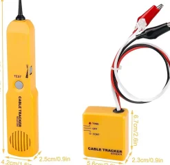 Testeur de circuit. traceur de fils cable reseau RJ-11 generateur tonalite L.25 x L.12 x H.4 cm GBST-CT100 - GOBESTY-Generique Discount