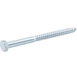 Tirefonds DIN 571 zingués 10x140 mm - 10 pièces^Diall New