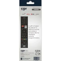 Télécommande Fidelio Hisense 55 boutons Noire infrarouge prête à l'emploi-Cgv Clearance