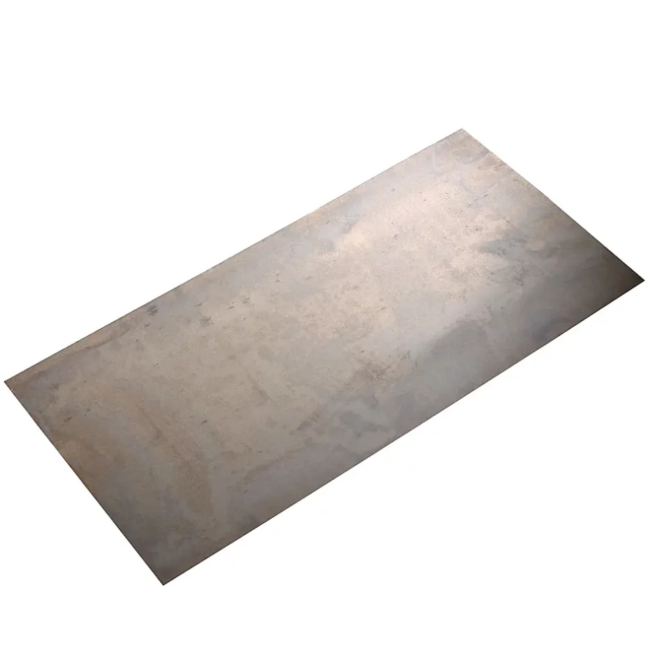 Tôle acier brut lisse Ep. 0,5 mm, 50 x 25 cm^