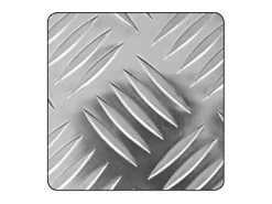 Tôle aluminium brut damier 100 x 50 cm- Clearance