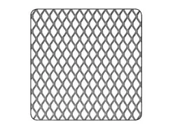 Tôle métal déployé acier brut Mailles 6 mm, 100 x 50 cm^