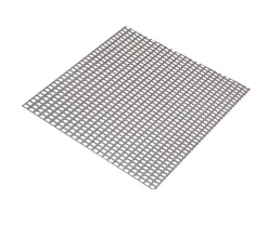 Tôle perforée carré acier brut Perforation 5,5 x 5,5 mm, 100 x 50 cm-
