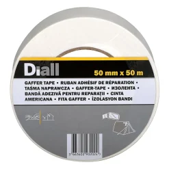 Toile de réparation blanche, 50 mm x 50 m^Diall Discount
