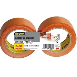 Toile de réparation orange, 48mm x 25 m - 2 rouleaux^Scotch Hot