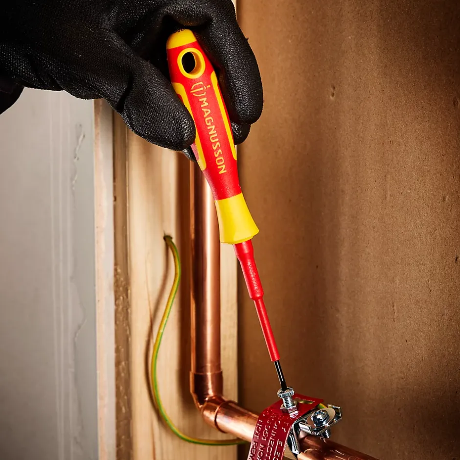 Tournevis plat VDE 75 x 2,5 mm^Magnusson New