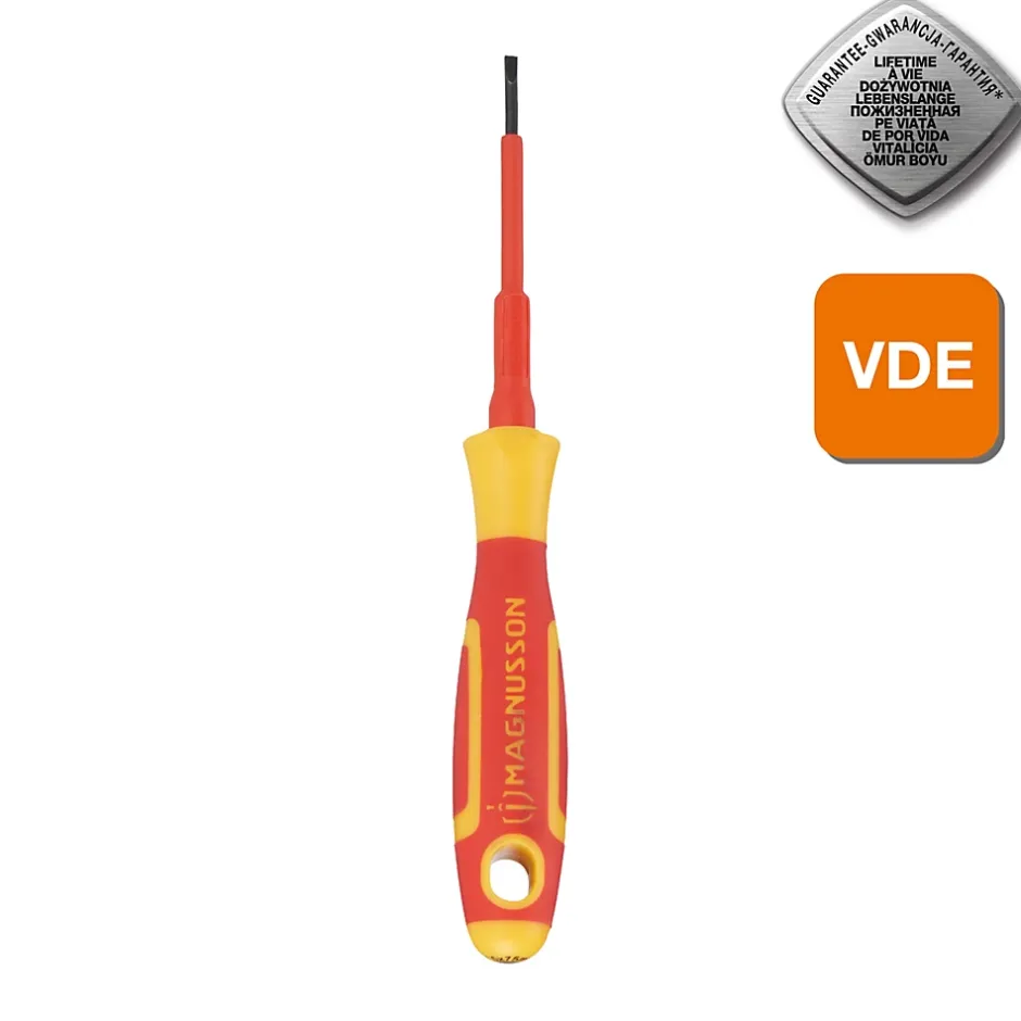 Tournevis plat VDE 75 x 2,5 mm^Magnusson New