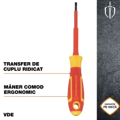 Tournevis plat VDE 100 x 4 mm^Magnusson