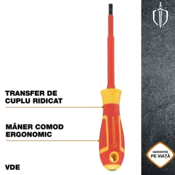 Tournevis plat VDE 125 x 5,5 mm^Magnusson Best