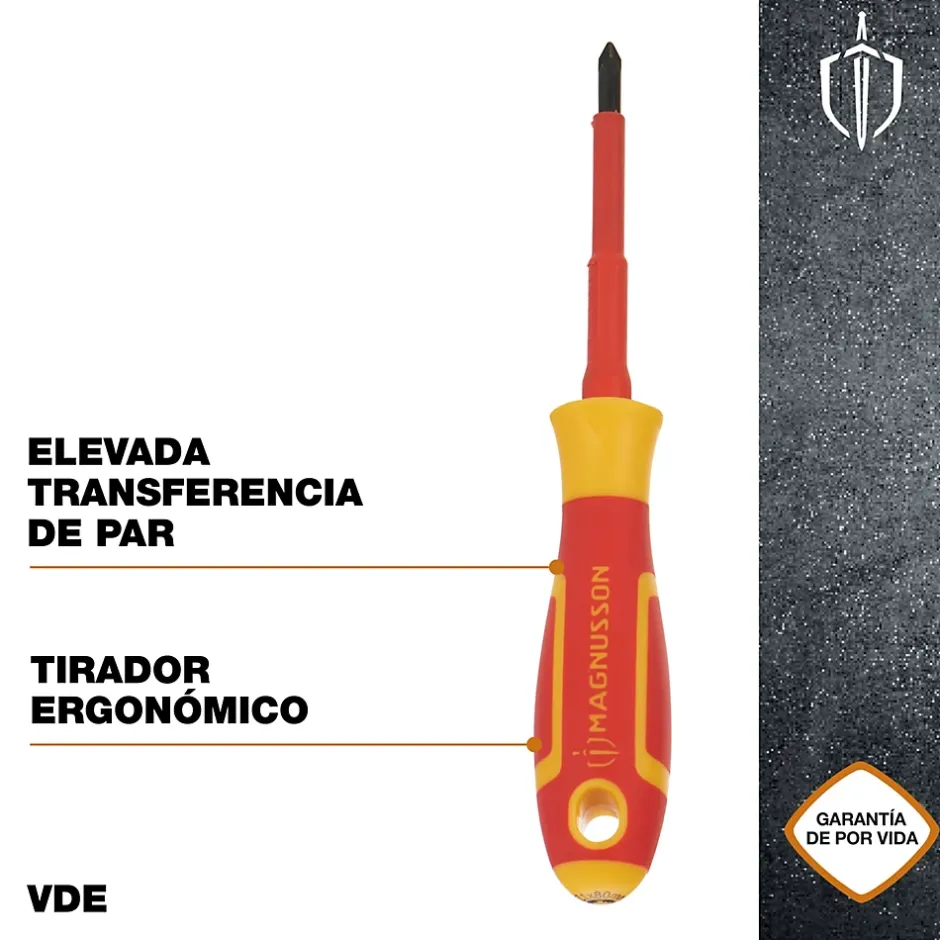 Tournevis Pozidriv VDE PZ1 75 x 1 mm^Magnusson New