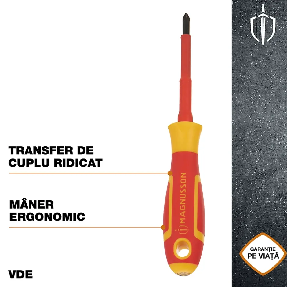 Tournevis Pozidriv VDE PZ1 75 x 1 mm^Magnusson New
