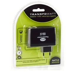 Transformateur 230V Allume-cigare Watt&Co^Watt & Co New