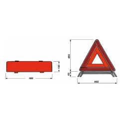 Triangle de pré signalisation 430x65x35 mm^Lem Select New