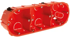 Triple boîte encastrement horizontale diamètre 65x40mm-Zenitech Discount