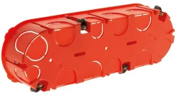 Triple boîte encastrement horizontale diamètre 65x40mm-Zenitech Discount