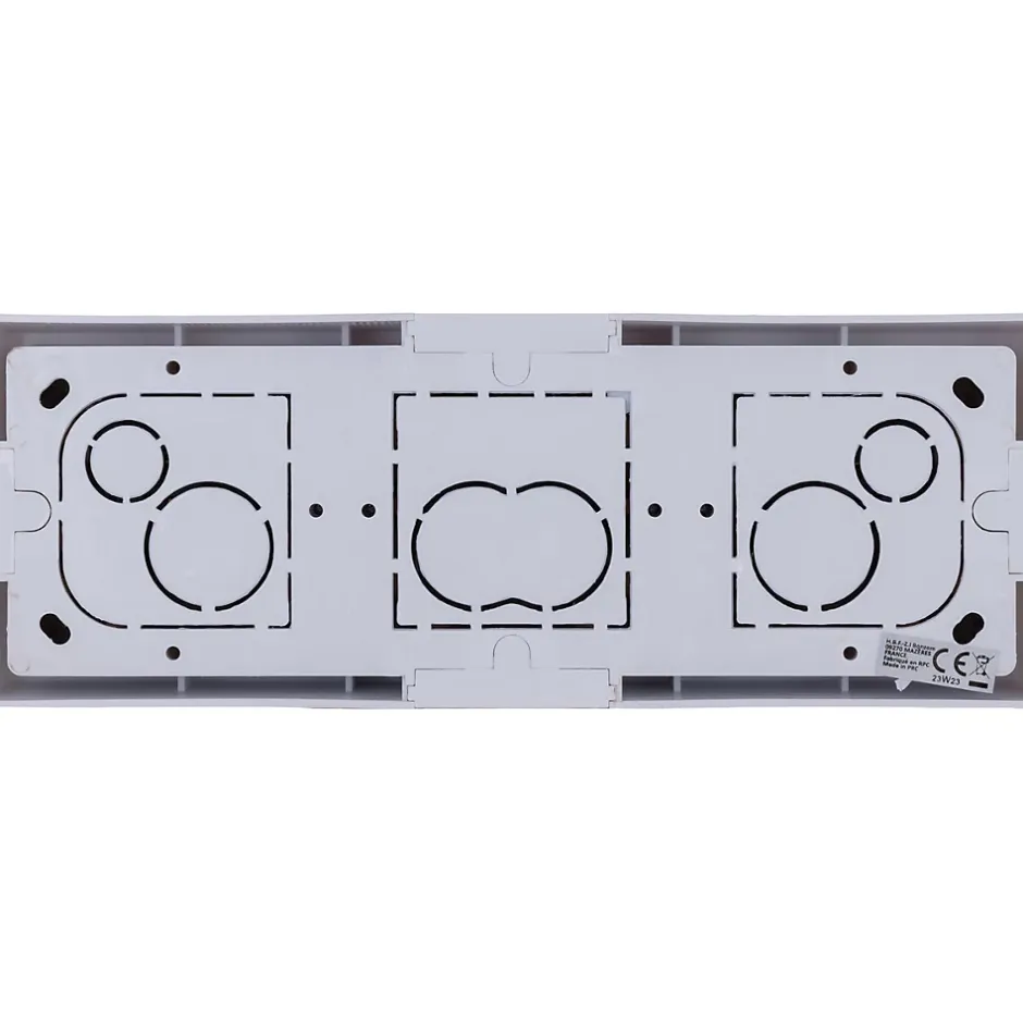 Triple prise Schuko + plaque Kalya blanc-Zenitech Sale