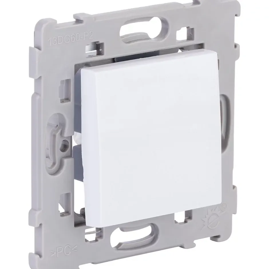 Triple prise Schuko + plaque Kalya blanc-Zenitech Sale