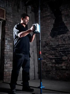 Trépied Erbauer Lewo-tripod réglable noir et bleu^ Sale