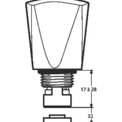 Tête céramique universelle --Delabie Sale