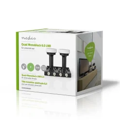 Tête Parabole Universelle Monobloc Quadruple 6,0 Facteur de Bruit : 0,2 - 0,^Nedis Best