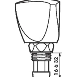 Tête universelle - M 1/2' --Delabie Outlet