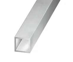 Tube carré aluminium brut 20 x 20 mm, 2 m^ Clearance
