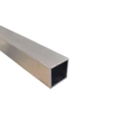 Tube carré aluminium 25x25 ep 2 mm, Longueur : 2 metres --Comment Fer Online
