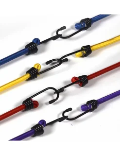 Tube de 12 tendeurs en caoutchouc à crochets, longueurs variées -^Thirard Clearance