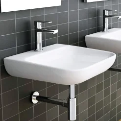 Tube d'extension de siphon de vidange rond avec une finition chromée brillante en laiton Kibath- Clearance