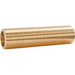 Tube fileté laiton 10cm - double Mâle 15/21 (1/2"), lot de 2-Somatherm for you Sale