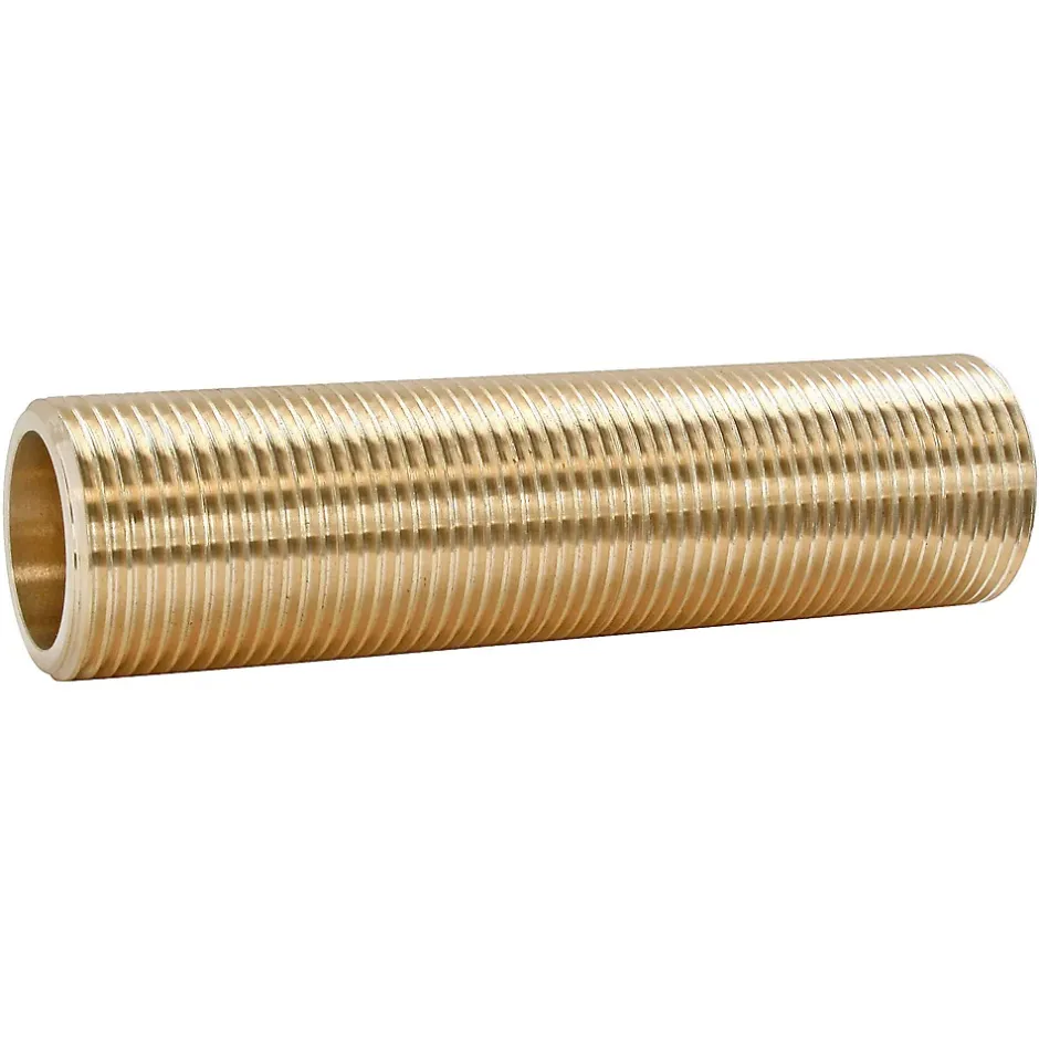 Tube fileté laiton 10cm - double Mâle 20/27 (3/4"), lot de 2-Somatherm Sale