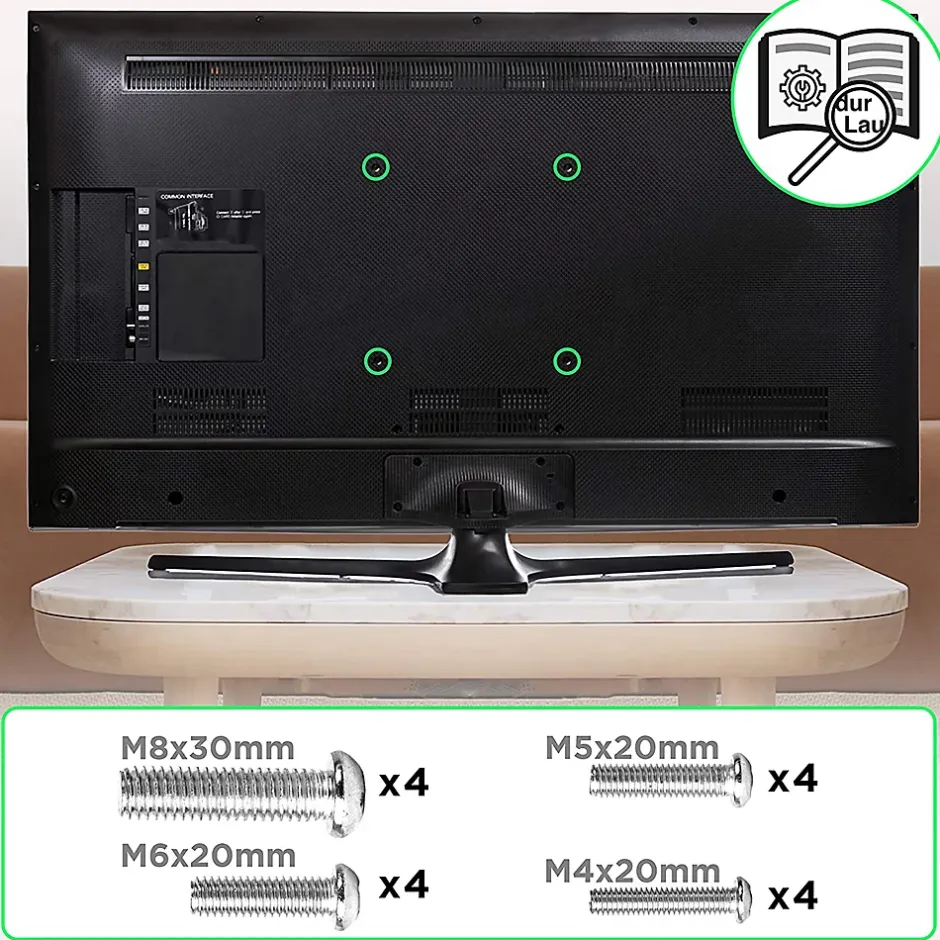 TVB777 Support TV mural pour écran de 33 à 60 pouces Inclinable Charge max 40 kg VESA 100 600 Télé LED LCD OLED^Duronic Online