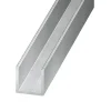 U aluminium brut 20 x 17 x 20 mm Ep. 1,5 mm, 1 m^ Discount