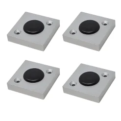 4un. rehausseur de meuble hauteur 10mm en résine plastique ABS ANTI-HUMIDITÉ couleur aluminium mat avec embout coulissant^Nesu Sale