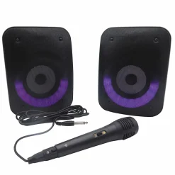 Une paire d'Enceintes Stereo Puissantes Bluetooth iParty-Lexibook Discount