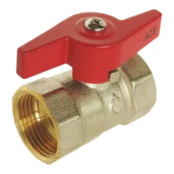 Vanne à sphère double femelle/femelle 20/27 manette papillon-Somatherm for you Online