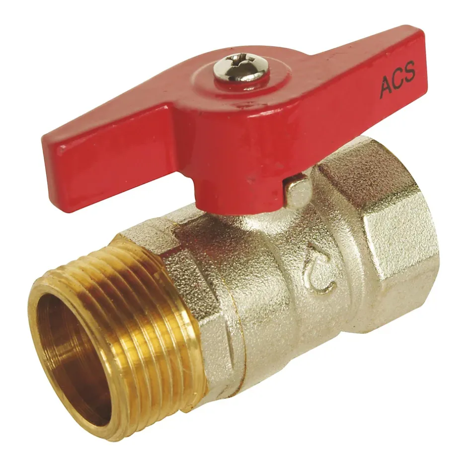 Vanne à sphère double mâle/femelle manette papillon 20/21mm^Somatherm for you Clearance