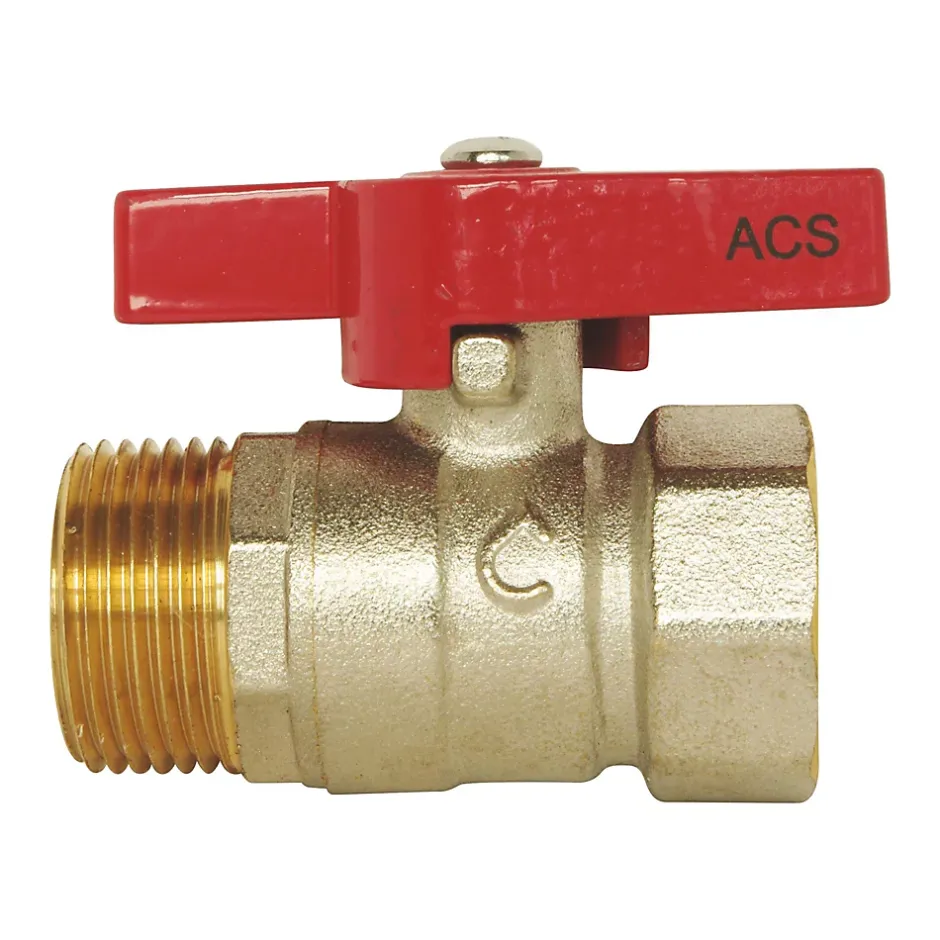 Vanne à sphère double mâle/femelle manette papillon 20/21mm^Somatherm for you Clearance