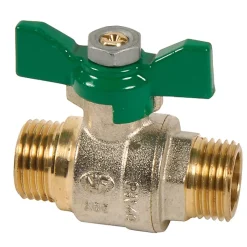 Vanne à sphère poignée papillon 15/21 Mâle / Mâle-Comap