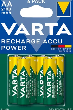 - Pile rechargeable AA 2100 mAh blister de 6-Varta Online