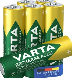 - Pile rechargeable AA 2100 mAh blister de 6-Varta Online