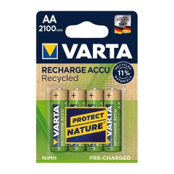 - Piles Rechargeables Accu RECYCLED AA 2100 mAh Blister de 4 (pré-chargées)^Varta Clearance