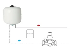 Vase d'expansion sanitaire 12L^Flomasta Discount
