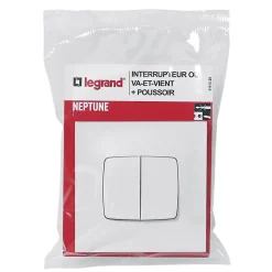 Va&vient + poussoir Neptune 10A^Legrand Sale