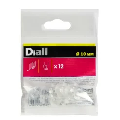 Ventouse 10 mm x12, transparent^Diall Discount