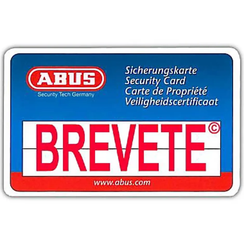 Verrou à bouton clés protégées + plaque ø 23 mm / 45 mm^Abus Outlet