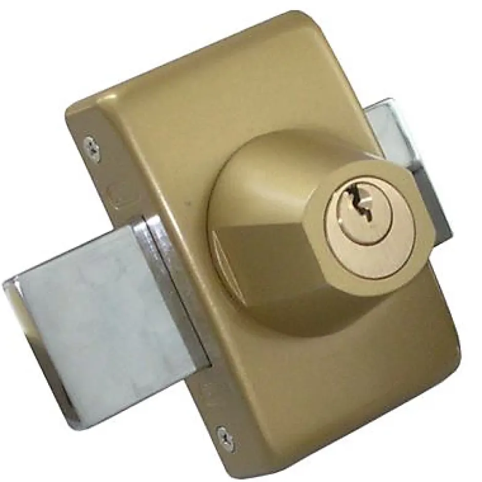 Verrou à bouton sans vis bronze ø23 mm / 45 mm-Abus