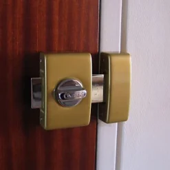 Verrou à bouton sans vis champagne ø23 mm / 45 mm-Abus New