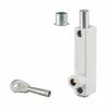 Verrou à clé pour fenêtre et porte, blanc, 1 clé -^Thirard New